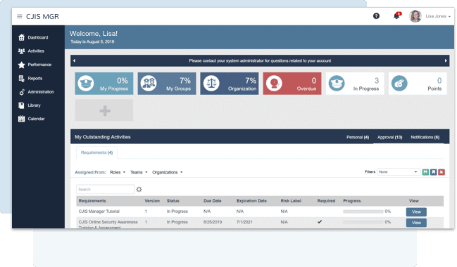 CJIS Vendor Compliance Online