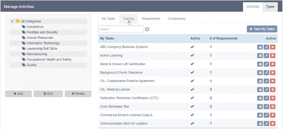 Competency-Based Training: Competency Manager