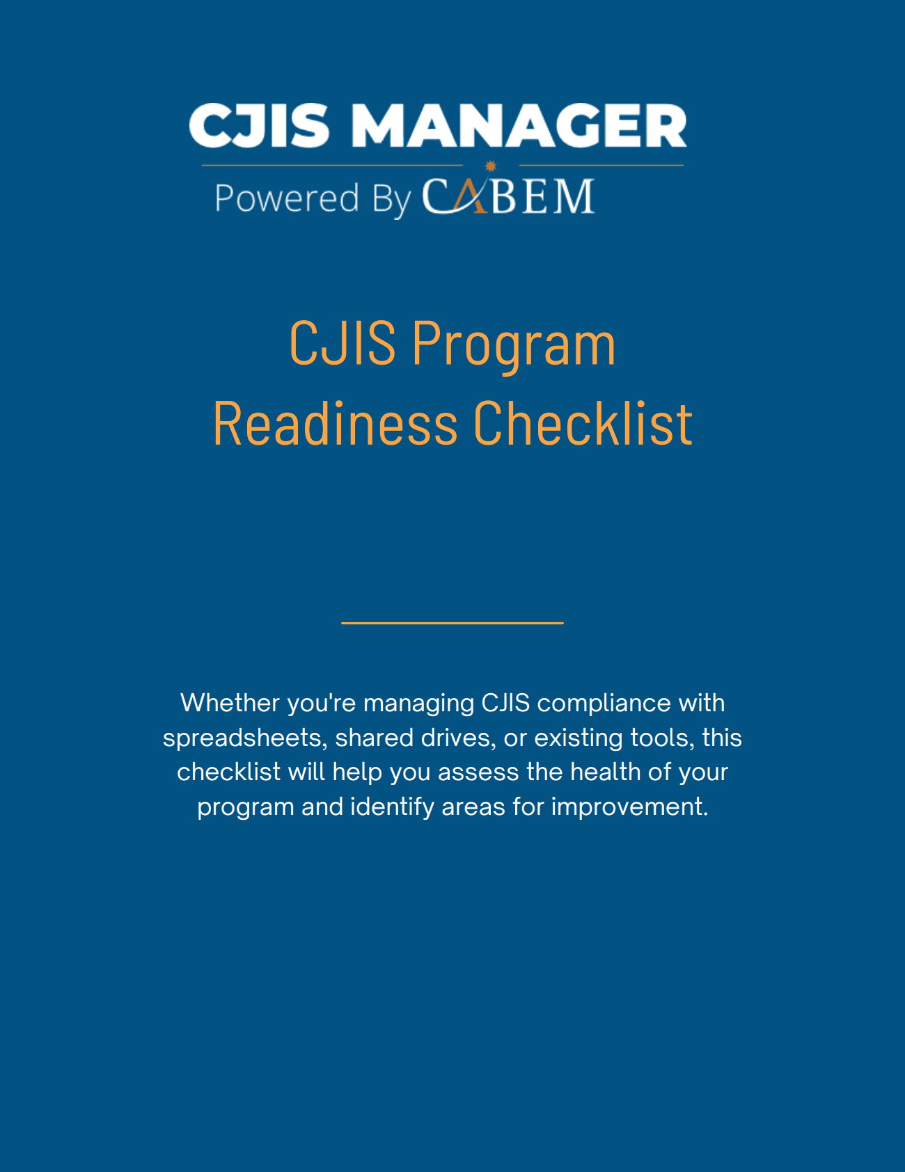 CJIS Checklist